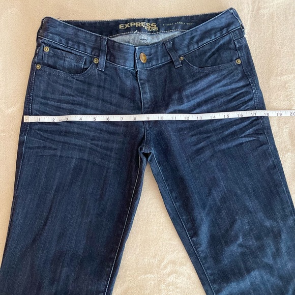 Express Denim “Stella Barely Boot” Blue Jeans - Size 4R - Picture 7 of 15
